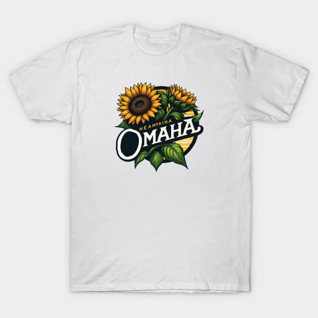 Omaha Sunflower T-Shirt by Americansports